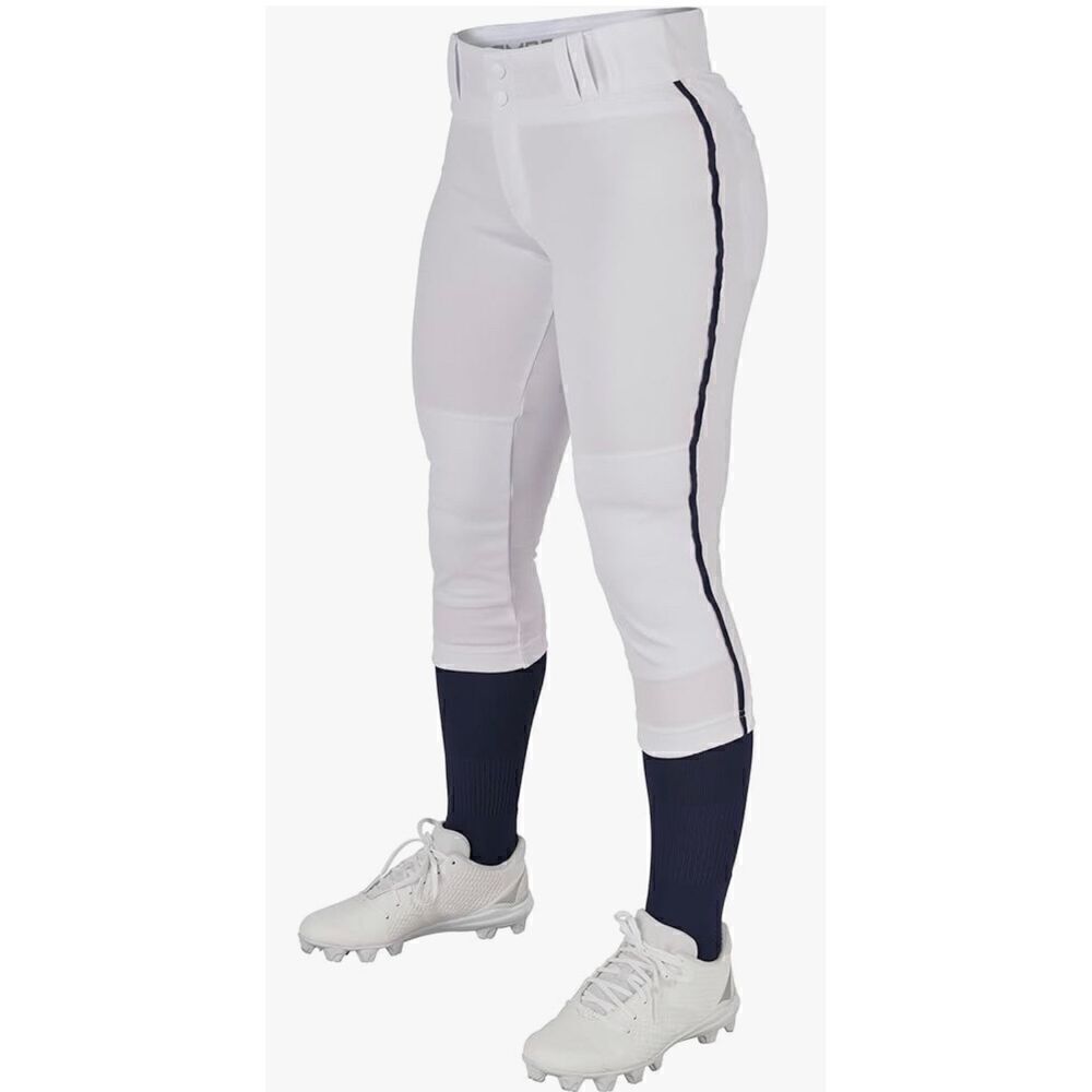 CHAMPRO Women's Tournament Traditional Low-Rise Softball Pants with Braid